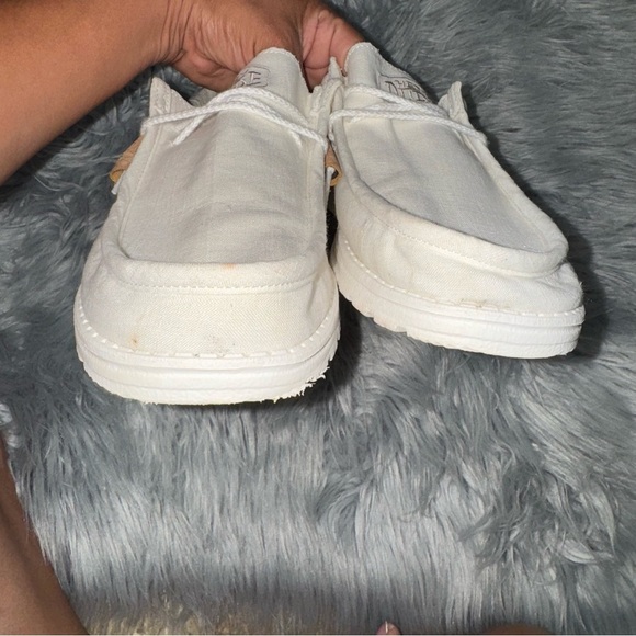 White Hey dudes. Size 9 Wally Break Stitch.